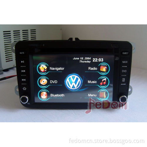 Promotion! 7 Inch in Dash Car Auto Audio DVD Player GPS Navigation Entertainment +Bluetooth for iPod Special for Vw B6 / Bora 09 / Golf Gti/Gli